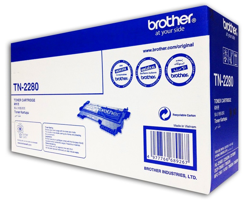  Bảng giá Mực in Brother TN 2280 Black Toner Cartridge (TN 2280) nhập khẩu
