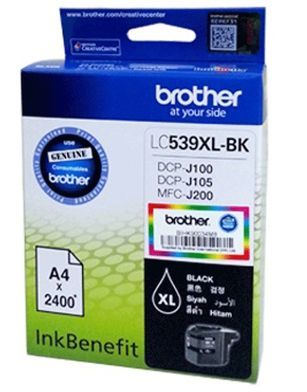 Brother LC-539XL BK Ink Cho DCP-J100/J105/MFC-J200 (Black)