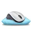 M235 wireless mouse on pillow